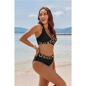 Women's High Waisted Bikini Sets Tummy Control Swimsuits Two Piece